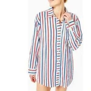 $138 NEW ADDISON BAY NAPLES SHIRT DRESS COVER UP XS SMALL NWT
